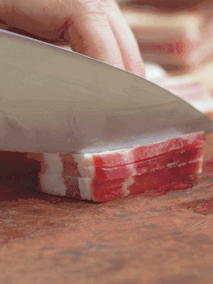 金字淡咸肉切絲。